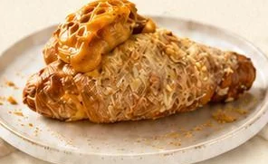 Salted Egg Croissant Mustawa Family Cafe