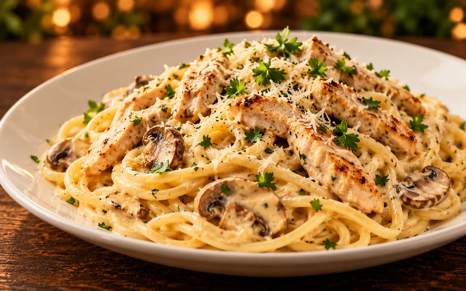 Chicken Carbonara Mustawa Family Cafe